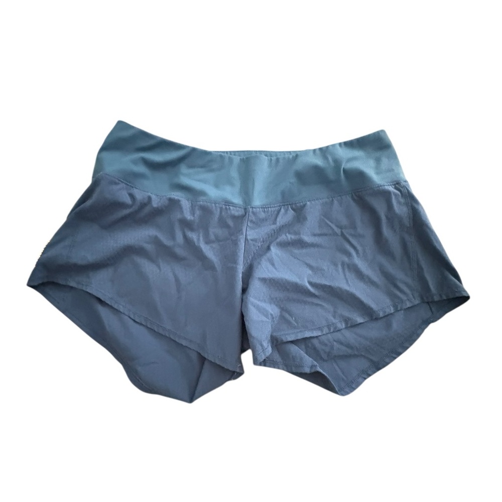Oiselle Women's Two-Tone Blue Athletic Shorts
